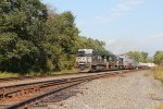 NS 9656 with a westsbond container train at MP143